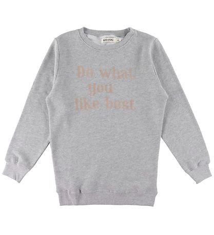 Add to Bag Sweatshirt - Grey w. Print