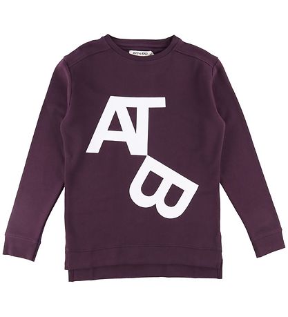 Sweat-shirt Add to Bag - Foncé Violet av. Imprimé Sweat-shirt Add to Bag - Foncé Violet av. Imprimé