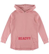 Add to Bag Hoodie - Pink w. Print Add to Bag Hoodie - Pink w. Print