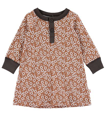 Katvig Nightdress - Brown w. Apples