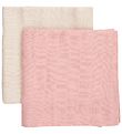 Carrés de mousseline Fixoni - 2 Pack - 70x70 cm - Misty Rose
