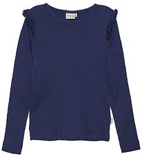 Blouse Minymo - Rib - Dark Marine Blouse Minymo - Rib - Dark Marine