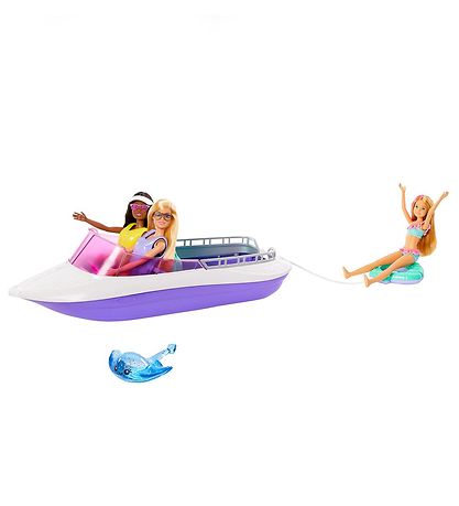 Barbie Doll set - Barbie boat w. Dolls - 46 Cm.