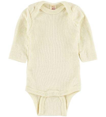 Engel Bodysuit L/æ - Wool - Natural
