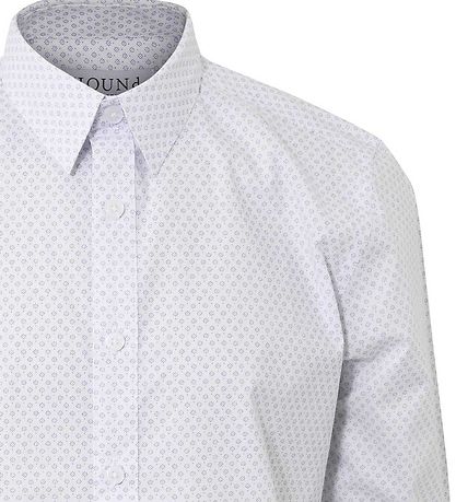 Hound Shirt - All Over Print - White w. Blue