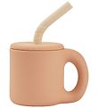 Liewood Cup w. Straws - Jenna - Tuscany Rose/Apple Blossom Liewood Cup w. Straws - Jenna - Tuscany Rose/Apple Blossom