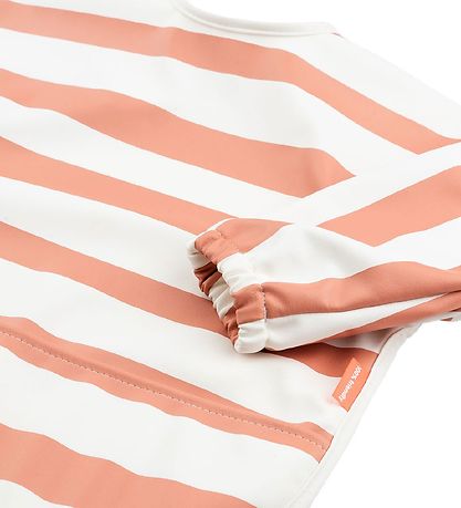 Done by Deer Apron - PU - Papaya w. Stripes