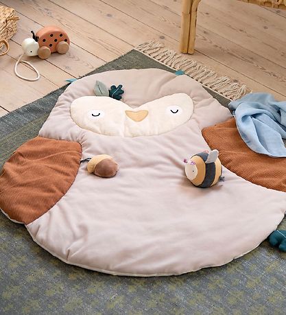 Sebra Play Mat - Blinky the owl - Orange Sebra Play Mat - Blinky the owl - Orange