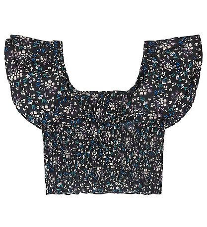 Top Designers Remix - Sandrine - Black Flower Print Top Designers Remix - Sandrine - Black Flower Print