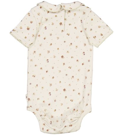 Wheat Bodysuit s/s - Beate - Chalk Flowers