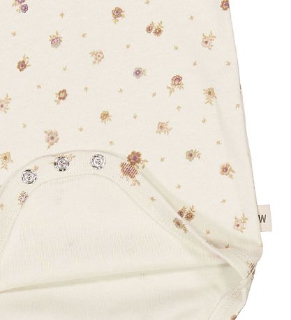 Wheat Bodysuit s/s - Beate - Chalk Flowers