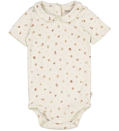 Wheat Bodysuit s/s - Beate - Chalk Flowers