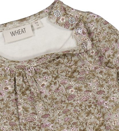 Wheat Bodysuit æ/s - Liv - Fossil Flowers