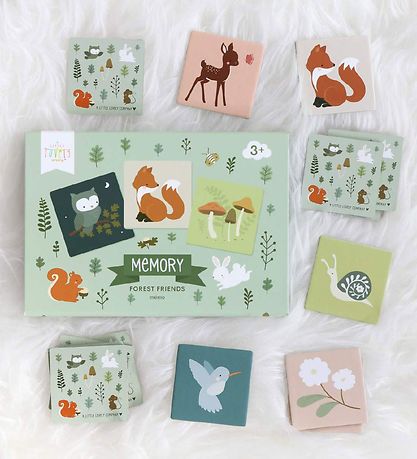 A Little Lovely Company Memoryspel - 30 Delar - Forest Friends A Little Lovely Company Memoryspel - 30 Delar - Forest Friends