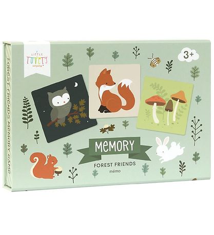 A Little Lovely Company Memoryspel - 30 Delar - Forest Friends A Little Lovely Company Memoryspel - 30 Delar - Forest Friends