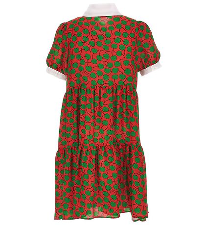 Moschino Kleid - Rot/Grün m. Beere
