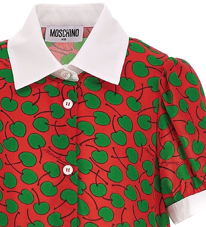 Moschino Kleid - Rot/Grün m. Beere