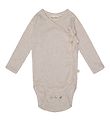 That's Mine Wrap Bodysuit - Becca - Rib - Light Brown Melange That's Mine Wrap Bodysuit - Becca - Rib - Light Brown Melange