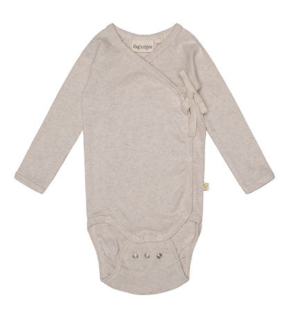 That's Mine Wrap Bodysuit - Becca - Rib - Light Brown Melange That's Mine Wrap Bodysuit - Becca - Rib - Light Brown Melange
