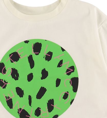 Stella McCartney Kids T-Shirt - Cropped - Weiß m. Grün