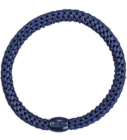 Kknekki Elastic Hair Bands - 6-Pack - Slim - Blue