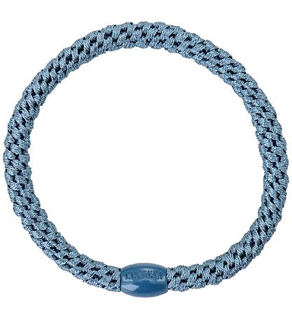 Kknekki Elastic Hair Bands - 6-Pack - Slim - Blue