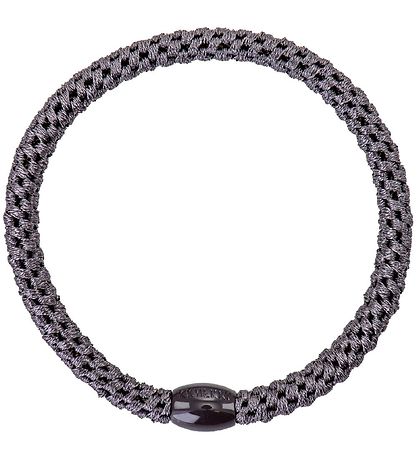 Kknekki Haargummis - 6er-Pack - Slim - Schwarz/Grau/Glitzer Kknekki Haargummis - 6er-Pack - Slim - Schwarz/Grau/Glitzer