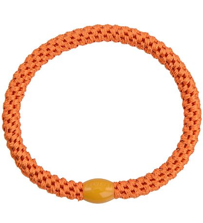 Kknekki Elastic Hair Bands - 6-Pack - Slim - Pink/Orange