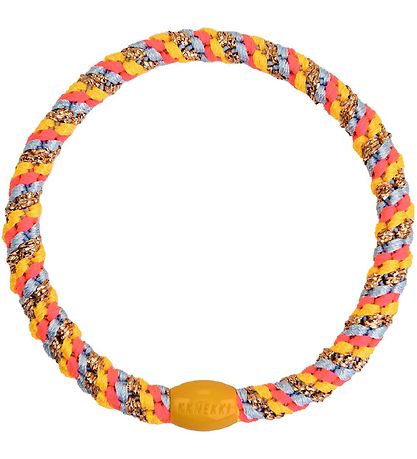 Kknekki Elastic Hair Bands - 6-Pack - Slim - Pink/Orange