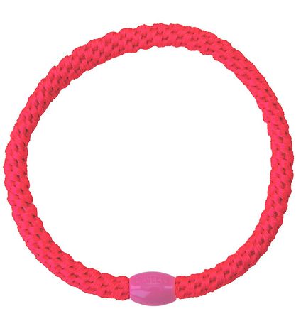Kknekki Elastic Hair Bands - 6-Pack - Slim - Pink/Orange