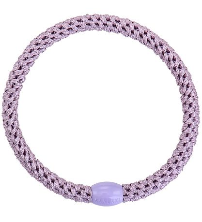 Kknekki Elastic Hair Bands - 6-Pack - Slim - White/Purple/Blue