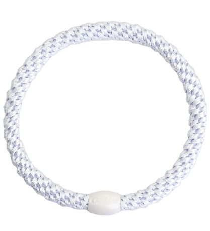 Kknekki Elastic Hair Bands - 6-Pack - Slim - White/Purple/Blue
