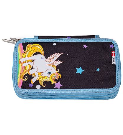Trousse av. Contenu Jeva - Twozip - Golden Unicorn Trousse av. Contenu Jeva - Twozip - Golden Unicorn