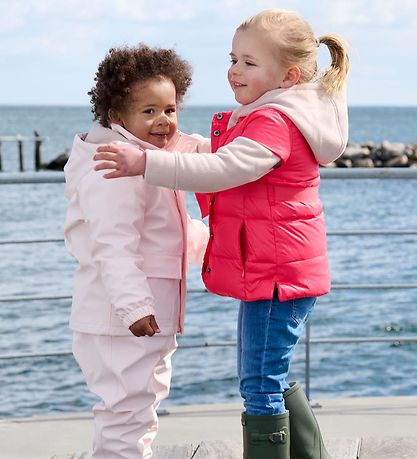 Ver de Terre Down Vest w. Belt - Flamingo