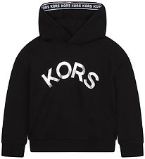 Michael Kors Kapuzenpullover - Schwarz m. Silber Michael Kors Kapuzenpullover - Schwarz m. Silber