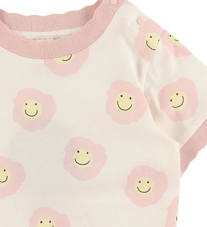 Stella McCartney Kids T-shirt - White/Pink w. Flowers