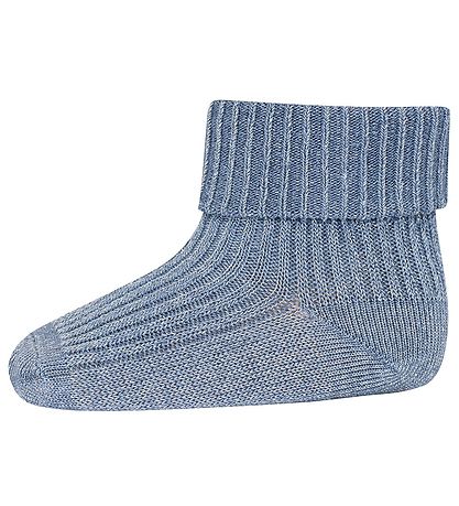 MP Socks - Bamboo - Ida - Stone Blue w. Glitter