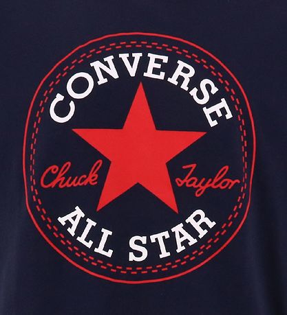 Converse Stuttermabolur - Obsidian/Enamel Rautt