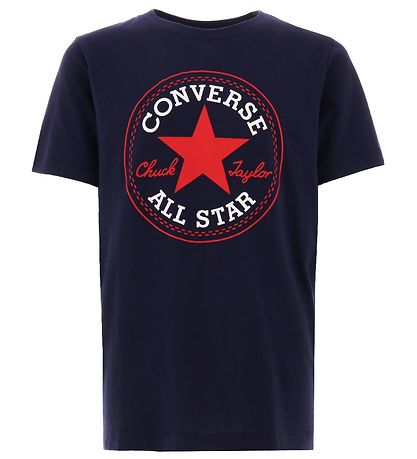 Converse Stuttermabolur - Obsidian/Enamel Rautt