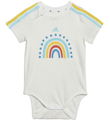 adidas Performance Gift Box - Bodysuit/Teething Bib - I 3S - Whi