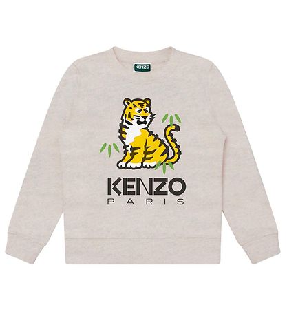 Kenzo Sweatshirt - Light Grey w. Tiger