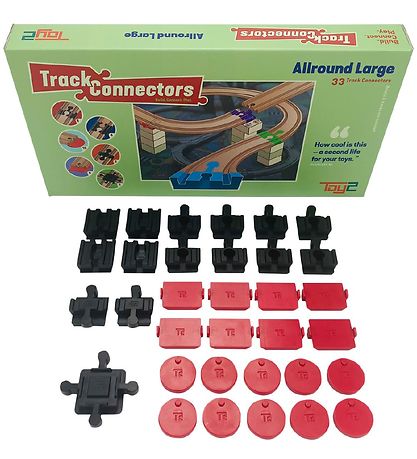 - 33 pces Toy2 Track Connectors - Polyvalent Large - 33 pces Toy2 Track Connectors - Polyvalent Large