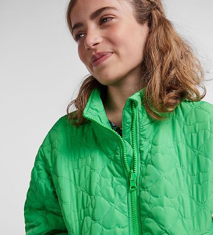 Pieces Kids Vadderad jacka - PkHeart - Irländska Green
