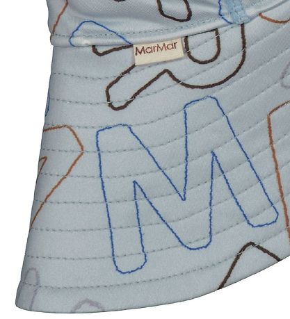 MarMar Swim Hat - UV40+ - Alba Splash Long - Logo Outline