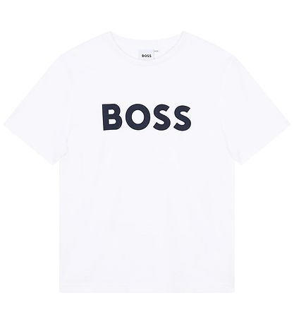 BOSS T-Shirt - Weiß m. Navy