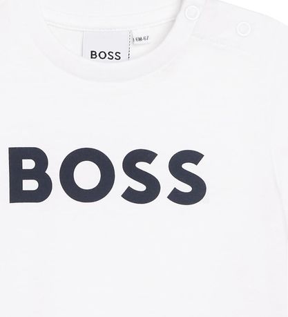 BOSS T-shirt - White w. Navy