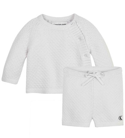 Calvin Klein Gift Box - Blouse/Shorts - Knitted - Ghost Grey
