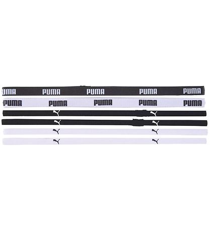 Puma Headband - 6-Pack - White/Black Puma Headband - 6-Pack - White/Black