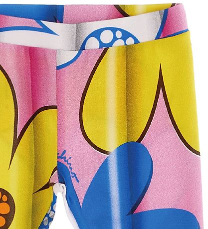 Moschino Leggings - Bleikt/Gult/Blár