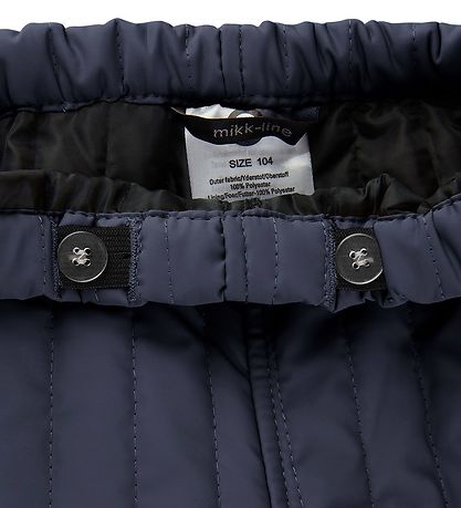 Mikk-Line Thermo Trousers - Duvet - Coated - Blue Nights